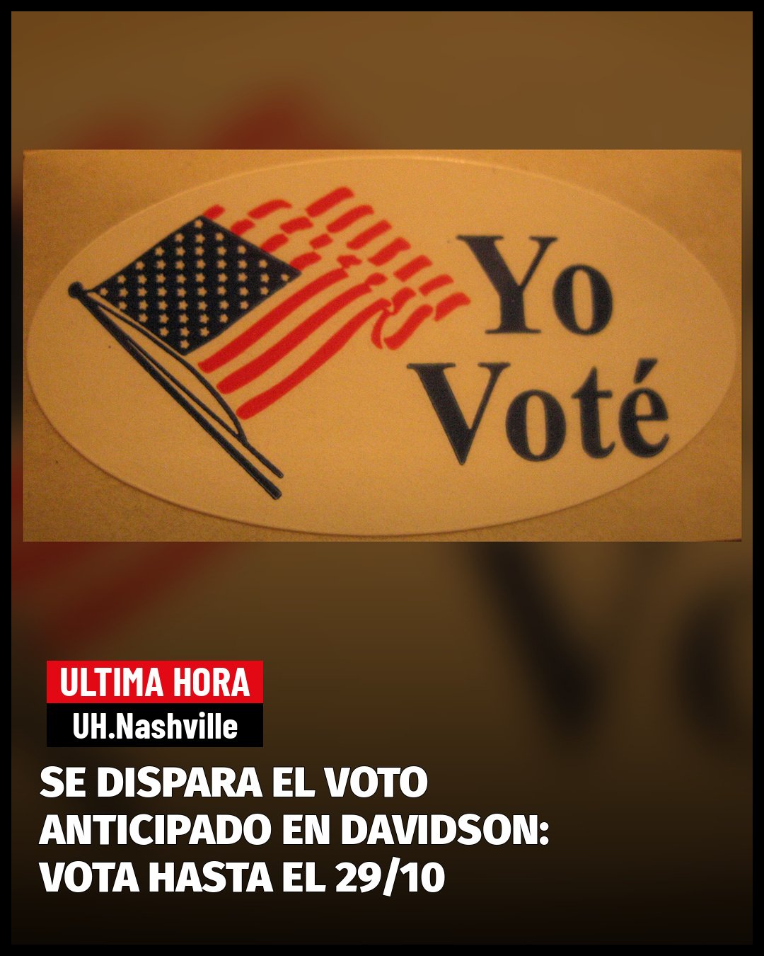 SE DISPARA EL VOTO ANTICIPADO EN DAVIDSON: CÓMO Y DÓNDE VOTAR ANTES DE LA ELECCIÓN DEL 03/11/2026